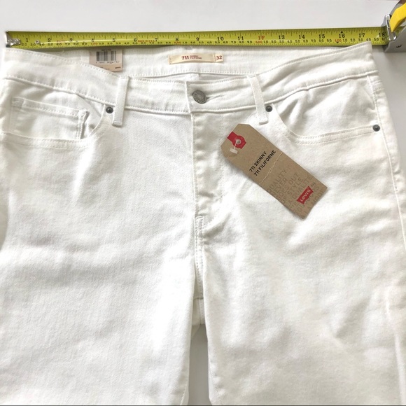 Levi’s Women’s 711 Skinny in white-NWT - Picture 8 of 9